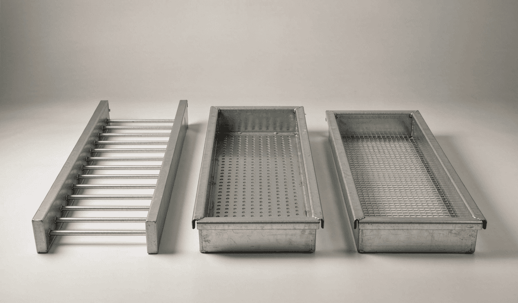 Comparison of ladder, perforated and wire mesh cable trays